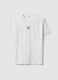 White pure cotton regular fit T-shirt with One Piece print_4