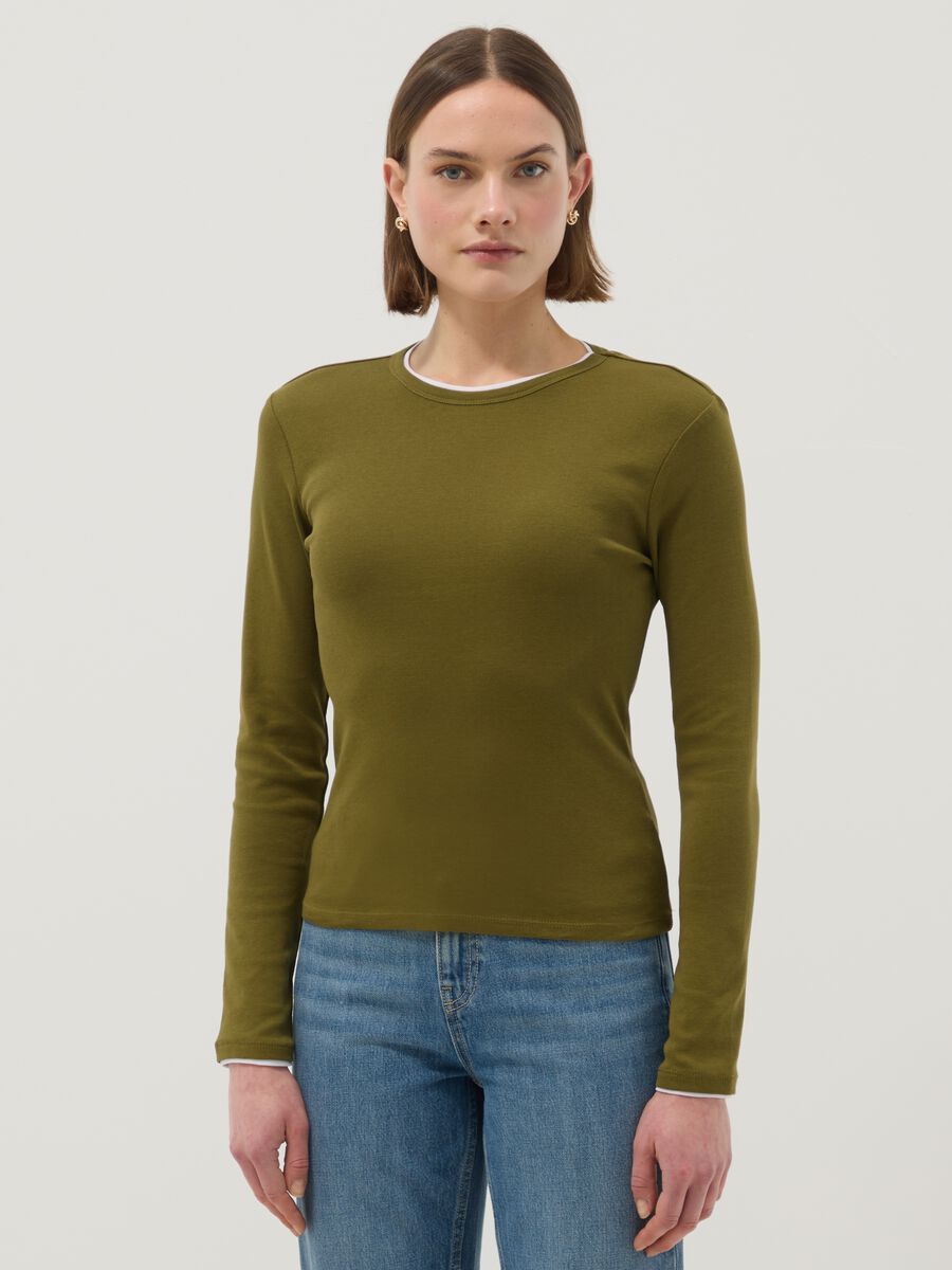 Pure Cotton Green Long Sleeve Regular Fit Shirt_0