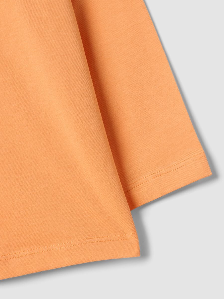 Oranges Oversized-T-Shirt aus reiner Baumwolle mit Skate-Print f&uuml;r Jungen_3