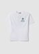 White pure cotton Celtics print T-shirt for boys_3