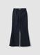 Jeans denim blu bootcut in cotone elasticizzato_0