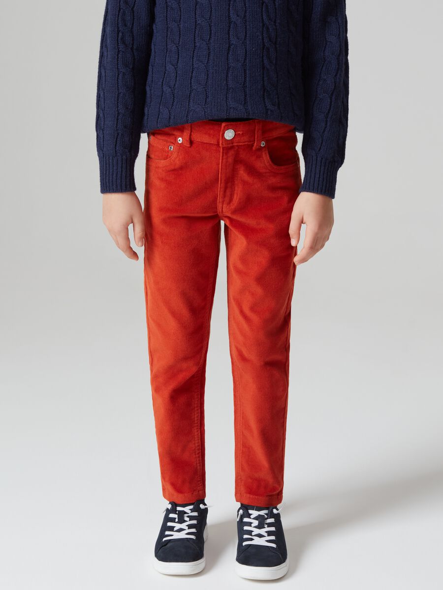 5-pocket velvet trousers_1