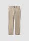 Pantaloni grigi a costine in cotone elasticizzato slim fit_0
