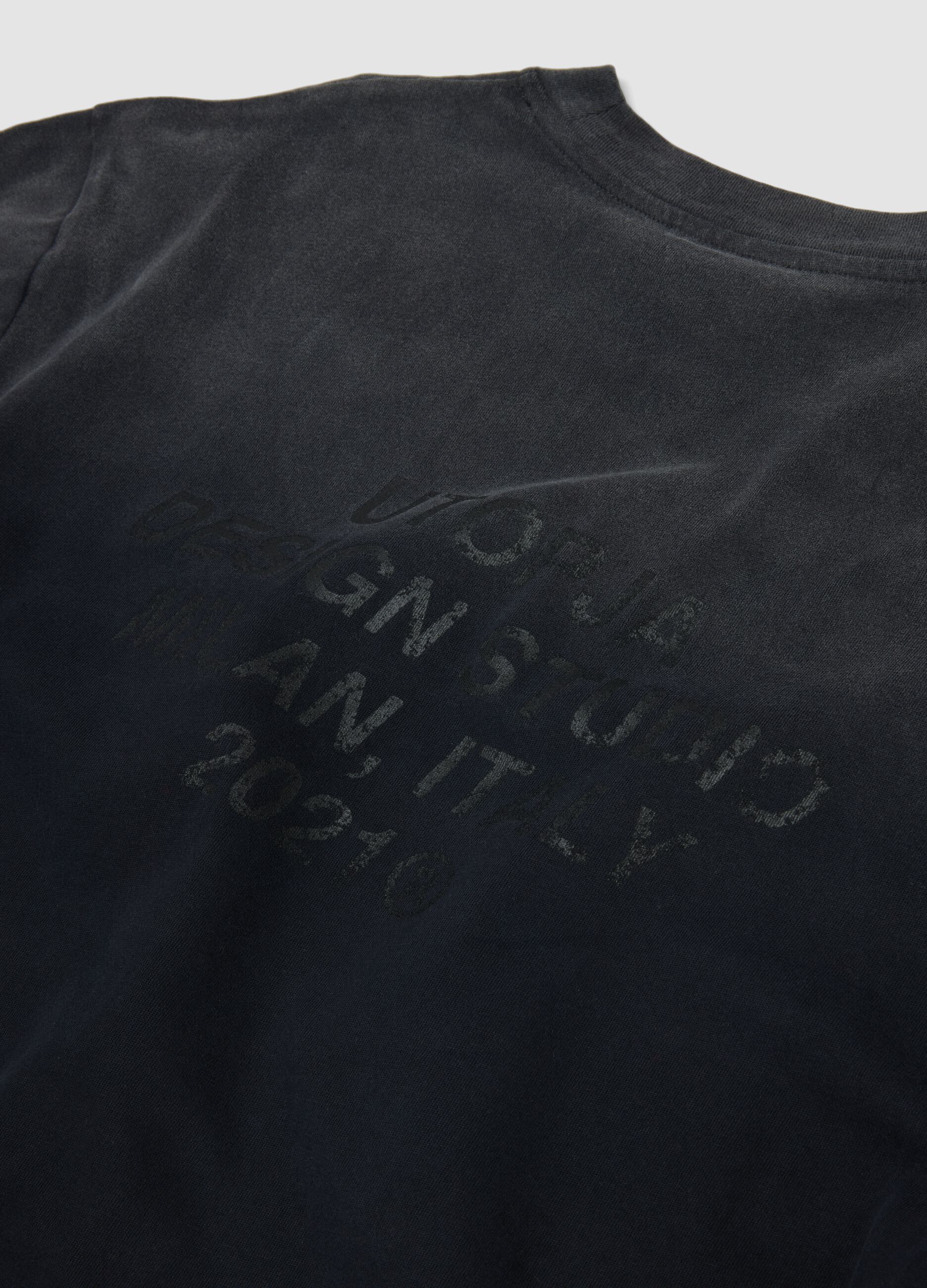 Double Longsleeve Sunfaded Schwarz