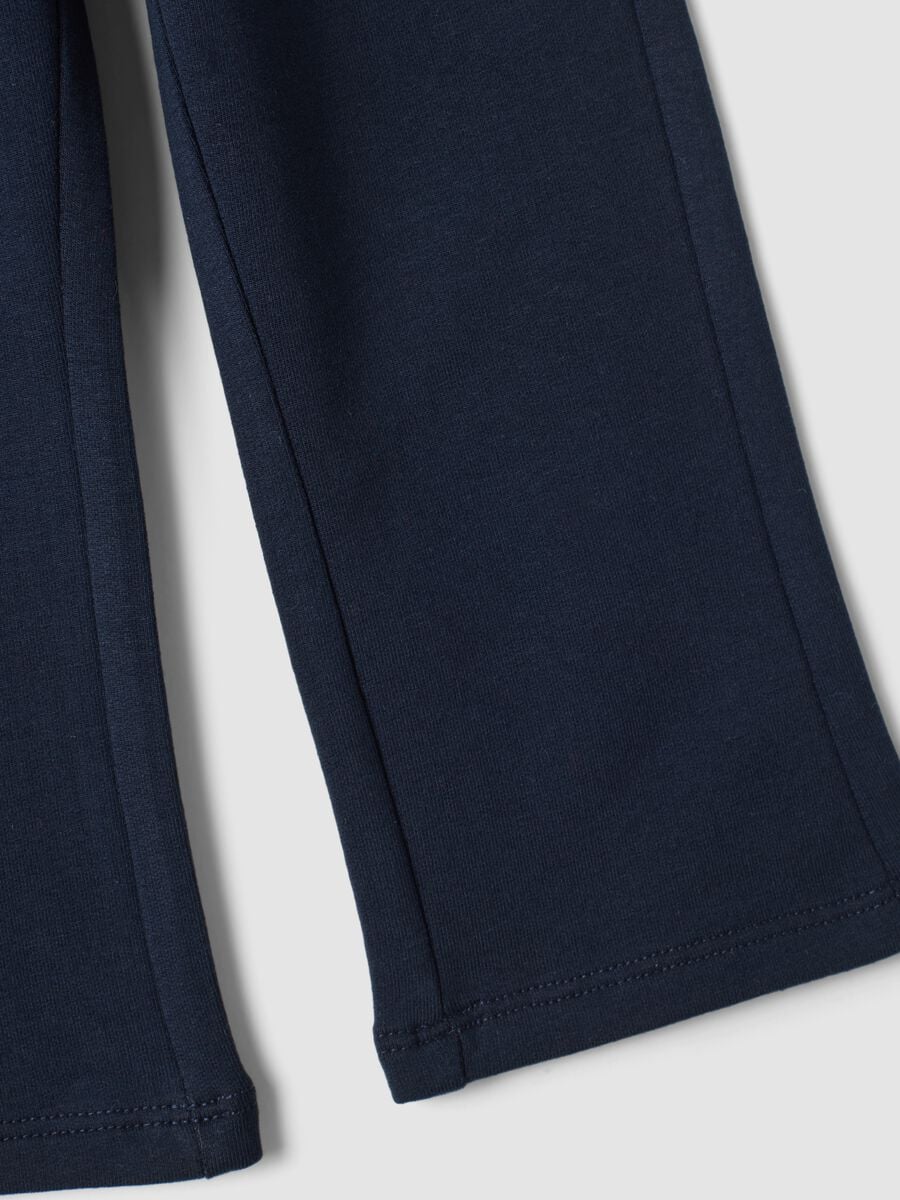 Blue stretch cotton leggings_3
