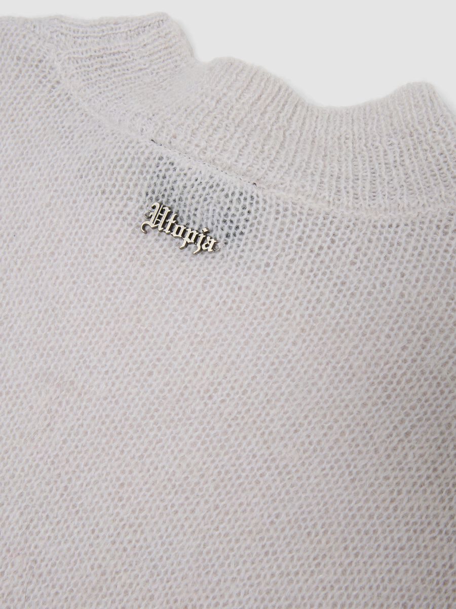 Mohair Crew Neck Light Beige_2