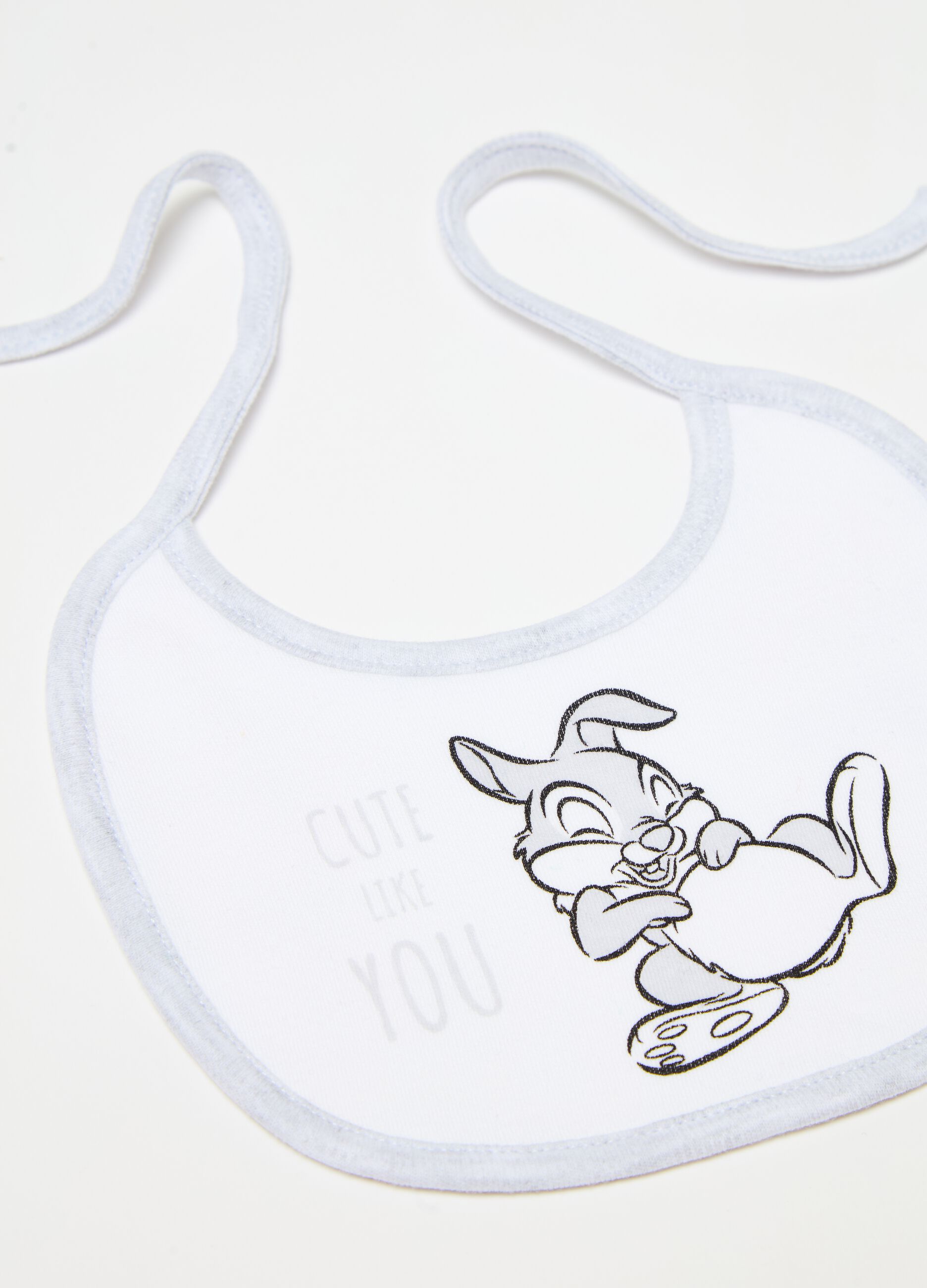 Two-pack bibs with Thumper and Lucky print