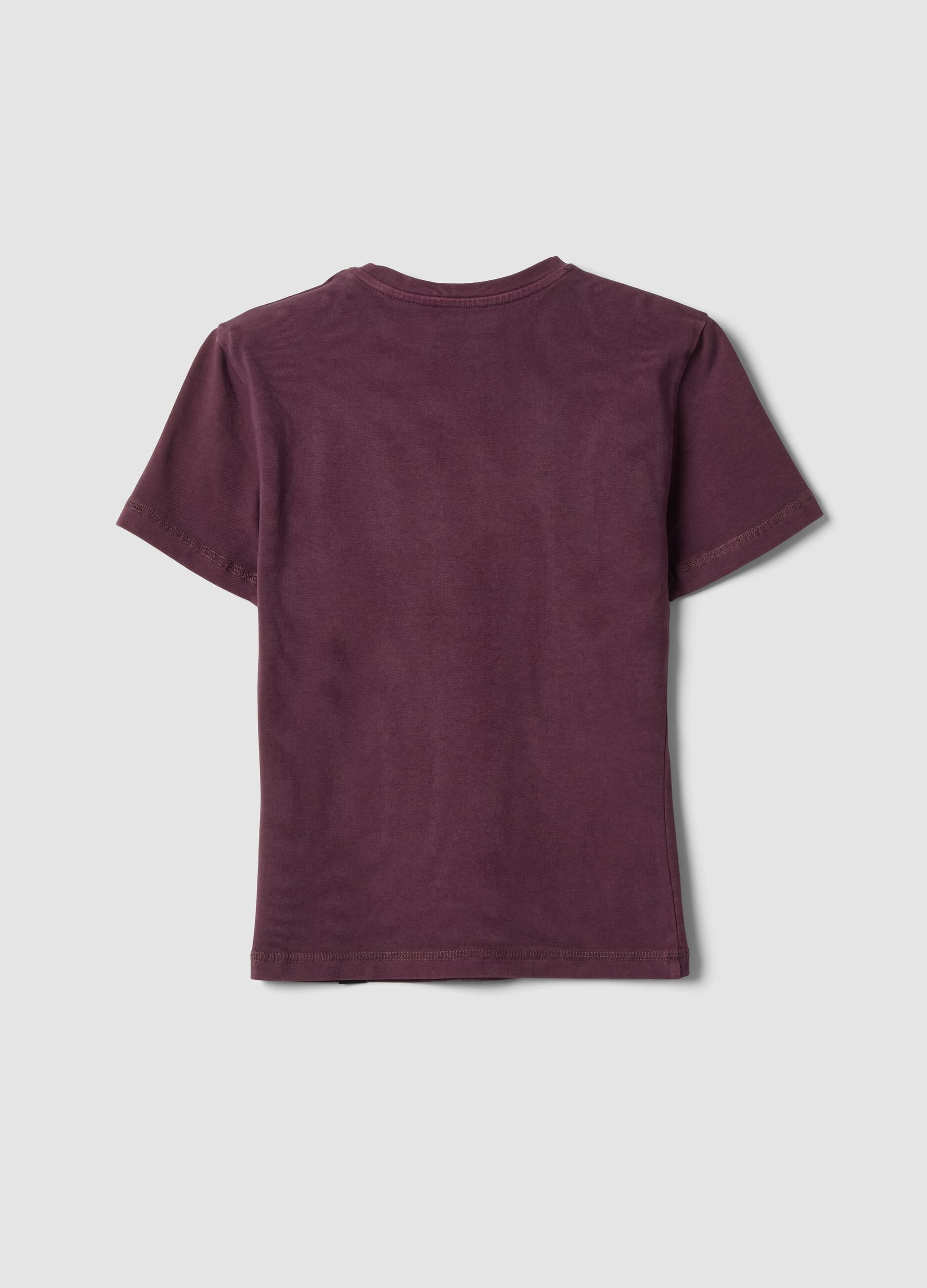 Perfect T-shirt Washed Wine