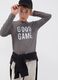 Grey pure organic cotton T-shirt with "Good Game" slogan for boys_0
