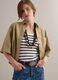 Beiges Hemd aus reiner Baumwolle mit Brusttasche, Oversize-Fit_0