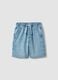 Blaue Denim-Shorts f&uuml;r Jungen aus Baumwollmix, Straight Fit_0