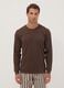 Brown pure organic cotton striped pyjamas, regular fit_1