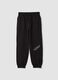 Pantaloni jogger neri in puro cotone_0