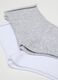 Three-pack of multicoloured short socks in stretchy cotton blend_1