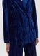 Double-breasted blazer in crinkle-effect velvet_2