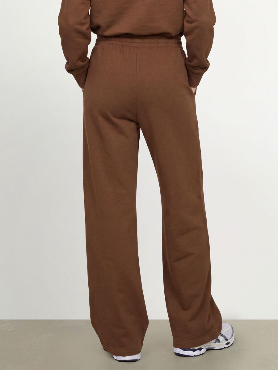 Brown cotton-blend straight-fit joggers_2