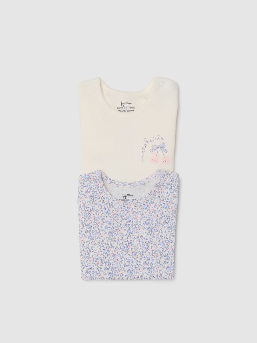 Two-pack multicolour pure cotton bodysuits for babies_3