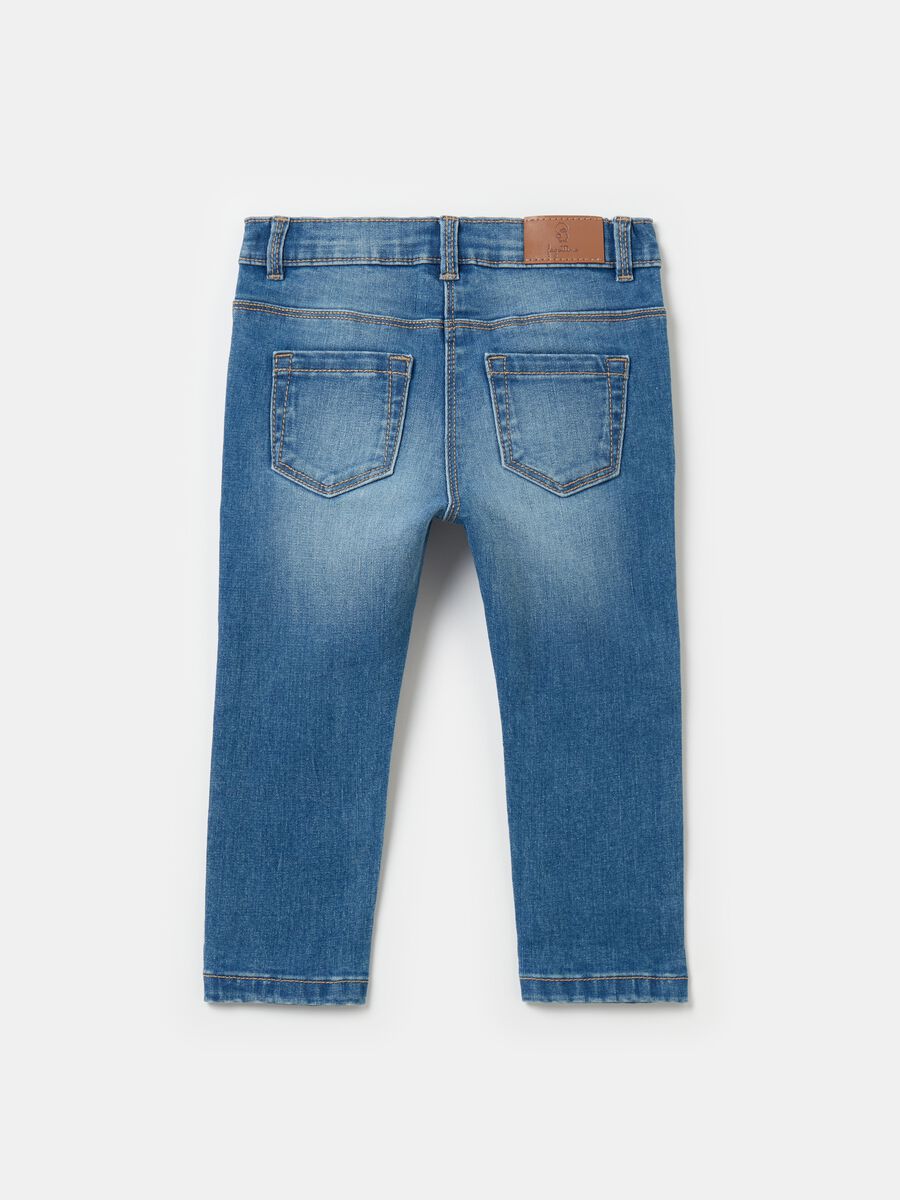 Five-pocket jeans with fading_1