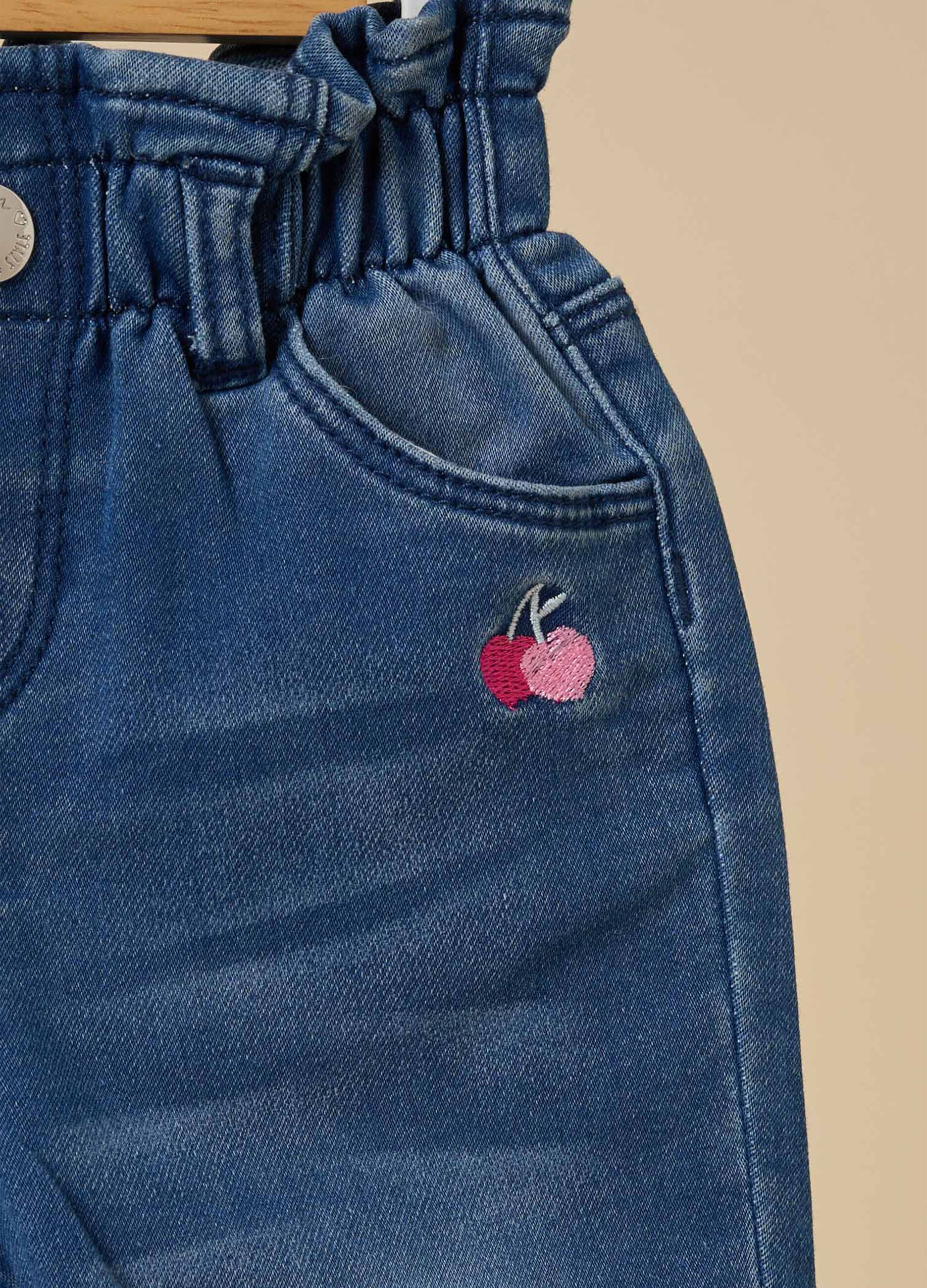 Jeans con vita paperbag IANA neonata