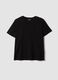 Black pure cotton short-sleeve T-shirt_4
