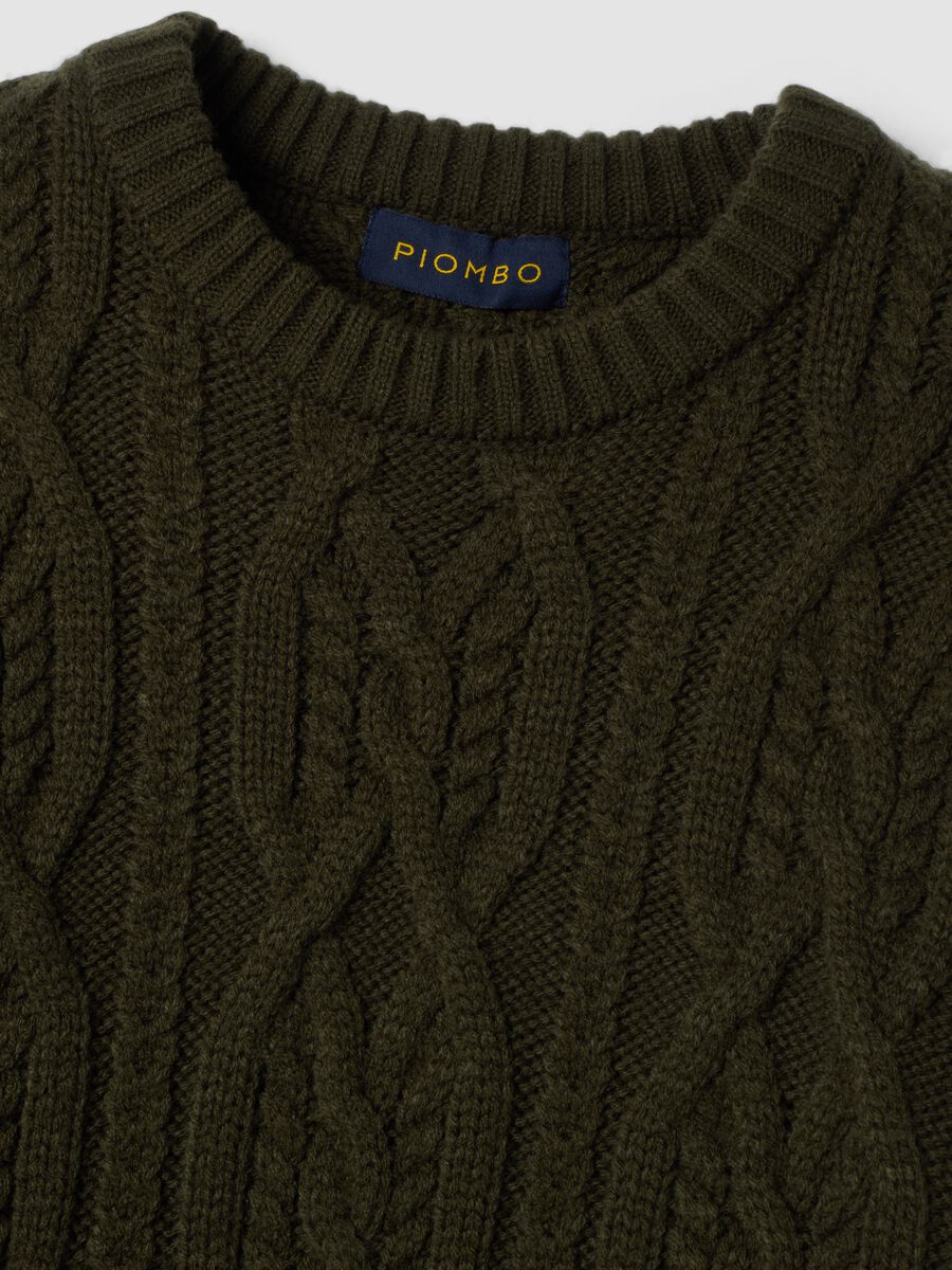 Green regular-fit jacquard wool-blend jumper_5