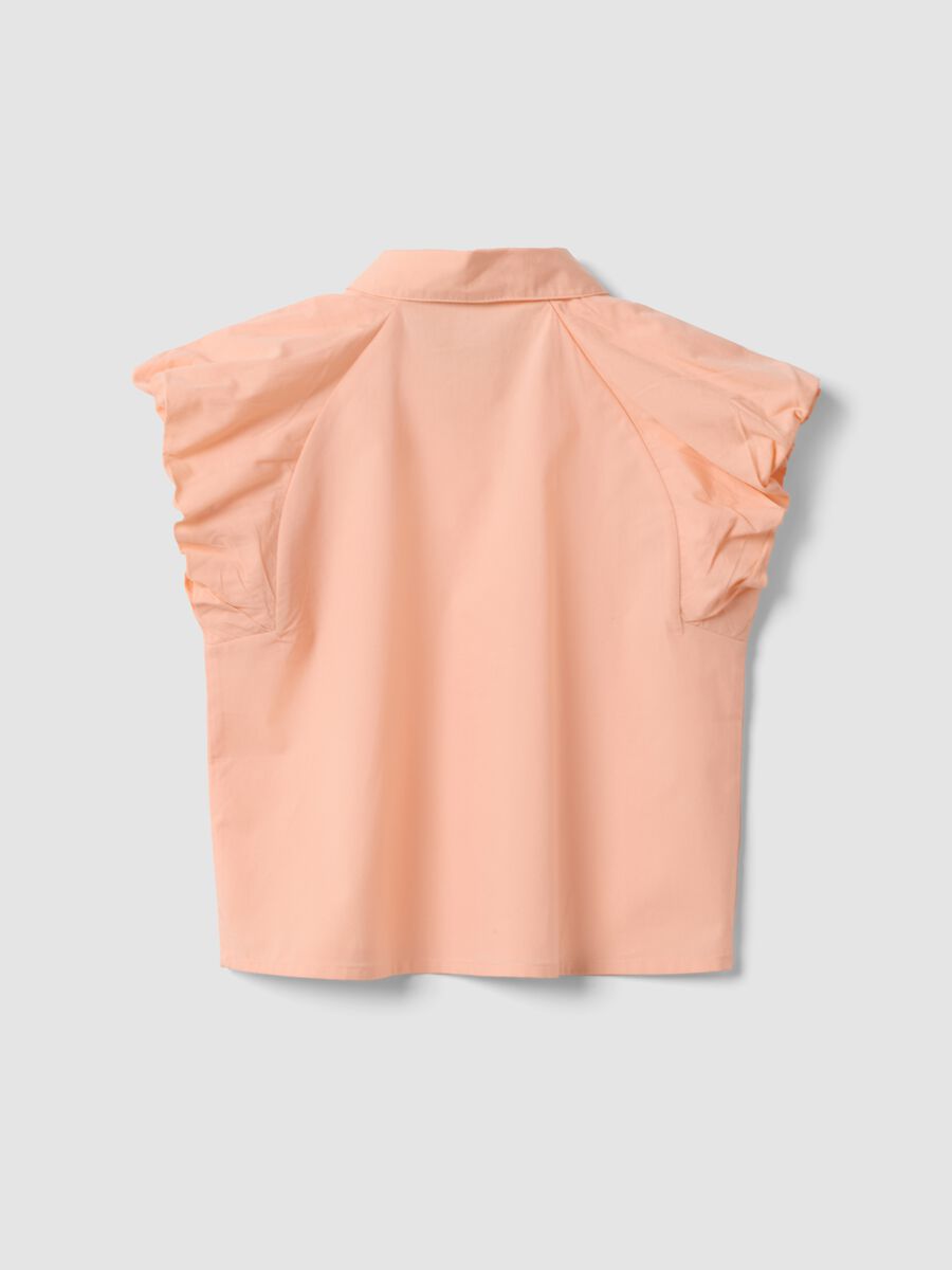 Girls' regular fit pink pure cotton blouse_4