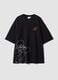 Black 100% Cotton Naruto Print T-Shirt_4