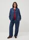 Blazer bleu en lyocell coupe regular_2