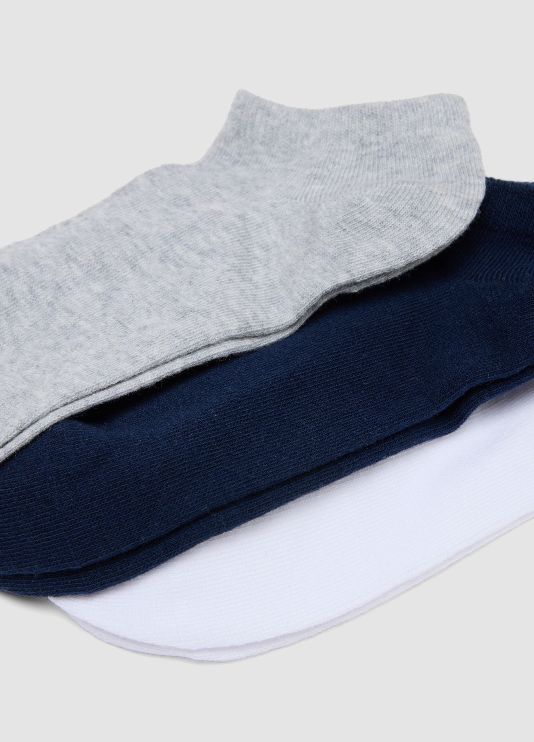 Seven-pack of multicolour organic cotton ankle socks