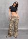 100% Linen Wide-Leg Camo Trousers_4