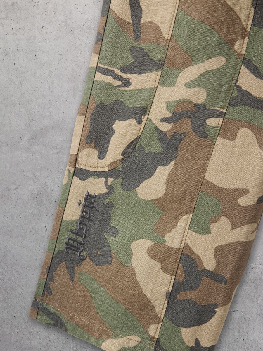 100% Linen Wide-Leg Camo Trousers_7