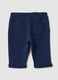 Pantaloni blu in puro cotone organico_1