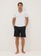 Schwarze Pyjama-Shorts aus Bio-Baumwolle_0
