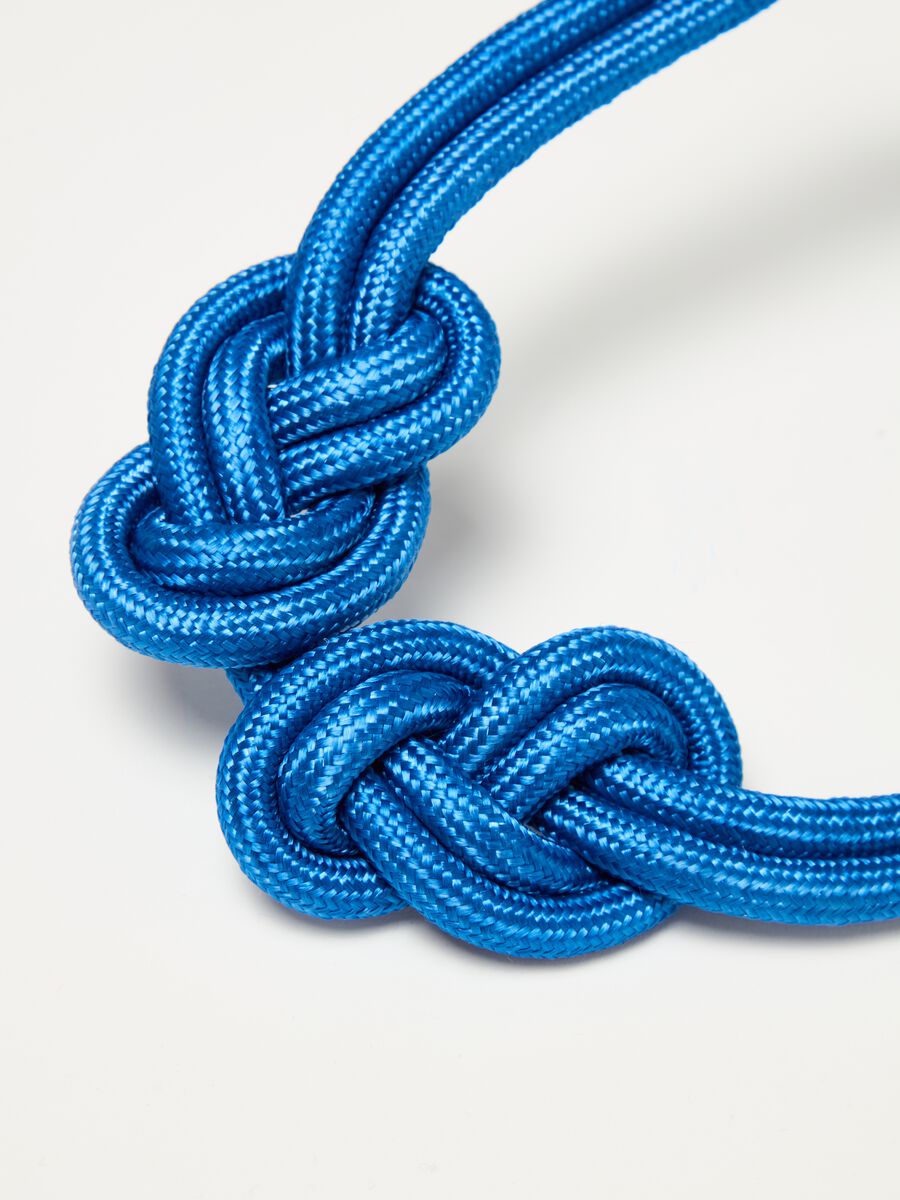 Cord necklace with knots_1
