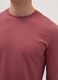 Red Long Sleeve Cotton Stretch Regular Fit T-Shirt_3