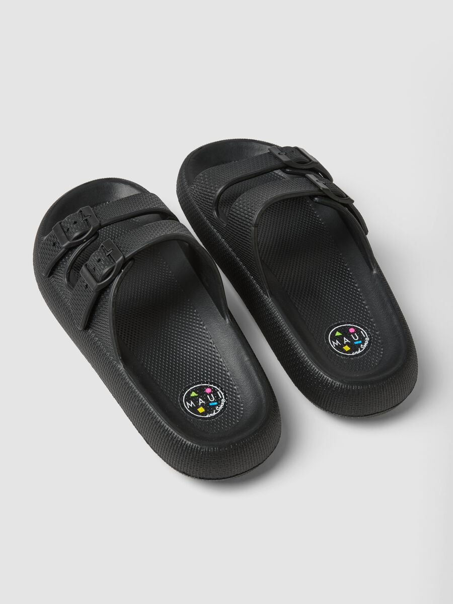 Black slides with double buckle_2