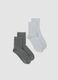 2er-Pack mehrfarbige Socken aus elastischer Bio-Baumwolle_0