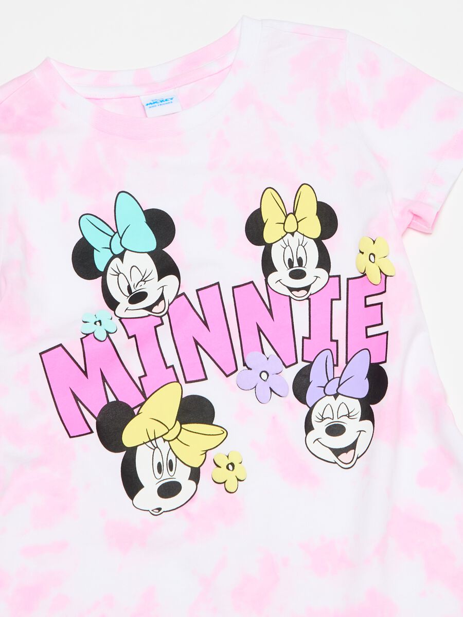 Tie-dye T-shirt with Minnie Mouse print_2