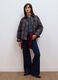 Blue wide-leg jeans in stretch cotton_0