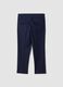Blaue Chinohose aus elastischem Baumwolltwill, Regular Tapered Fit_2