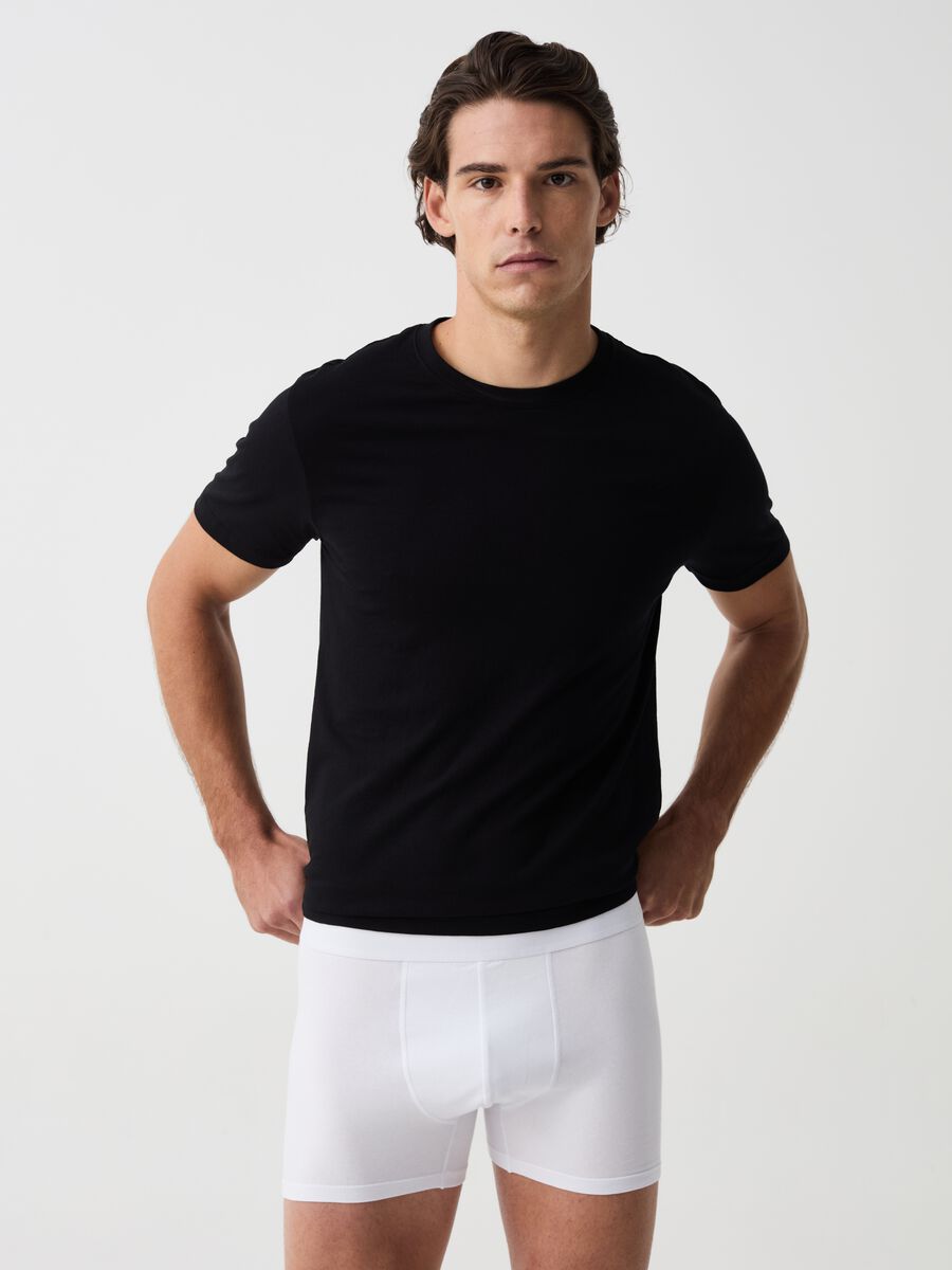 Three-pack stretch organic cotton midi boxer shorts_0