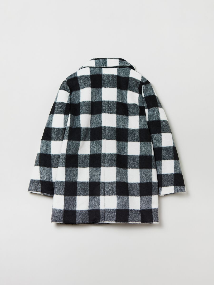 Coat with check pattern_1
