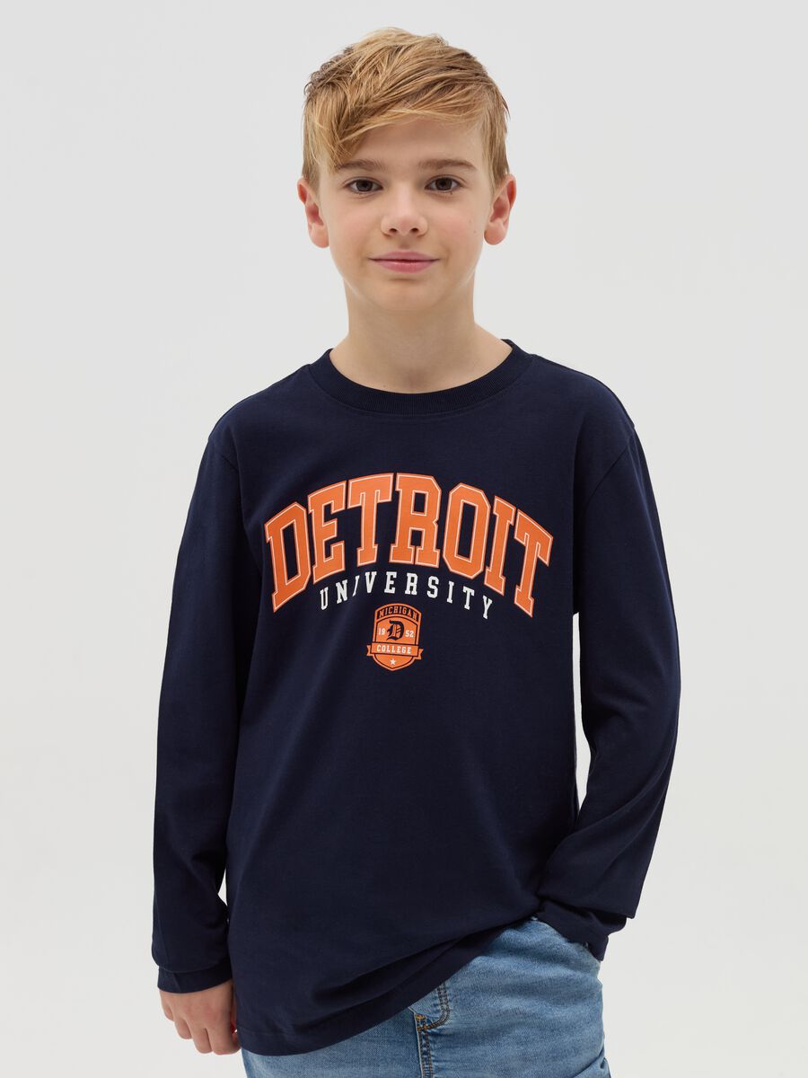 Long-sleeved T-shirt with print_0