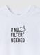 White pure organic cotton T-shirt with graphic for girls_5