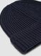 Berretto denim a coste in misto cotone_1