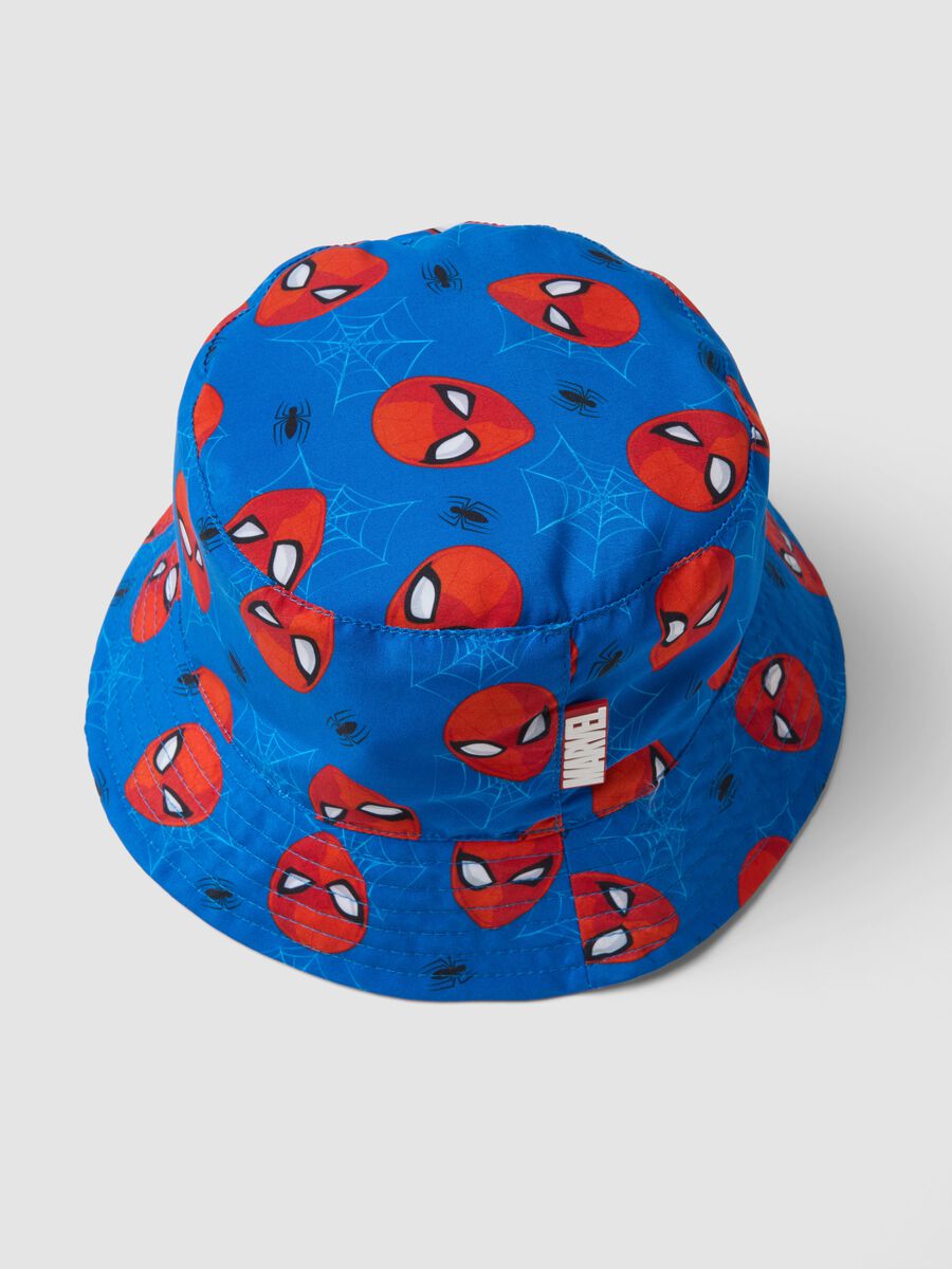 Multicolor children's hat with Spiderman prints_1