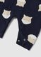 Multicolour newborn jumpsuit in pure cotton with prints and buttons_2
