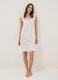 White organic cotton nightdress with ruffles_0