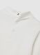 White mock neck children's top in pure cotton, regular fit with print_3