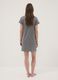 Grey nightdress in organic cotton and viscose blend_3